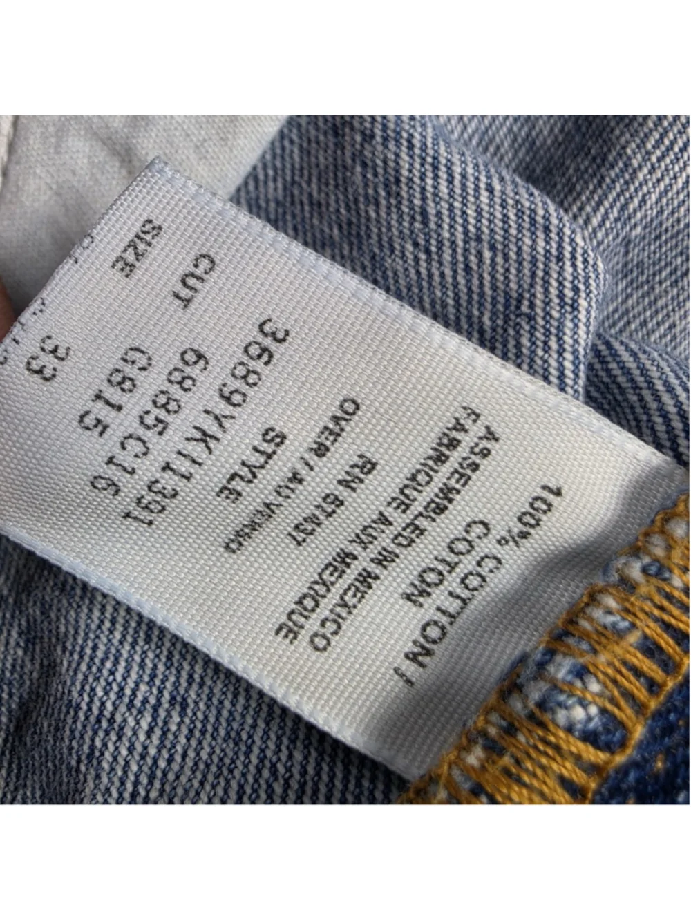 Vintage Polo Jeans Co Ralph Lauren Men’s Size 33 Denim Shorts USA Flag Jorts